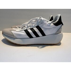 Adidas Women's White Black Stripes Platform Sneakers Shoes US 6.5 UK 6